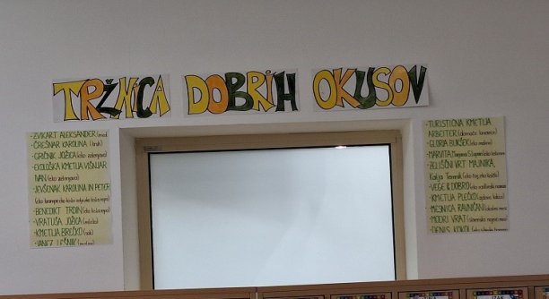 TRŽNICA DOBRIH OKUSOV VRTCA ZREČE